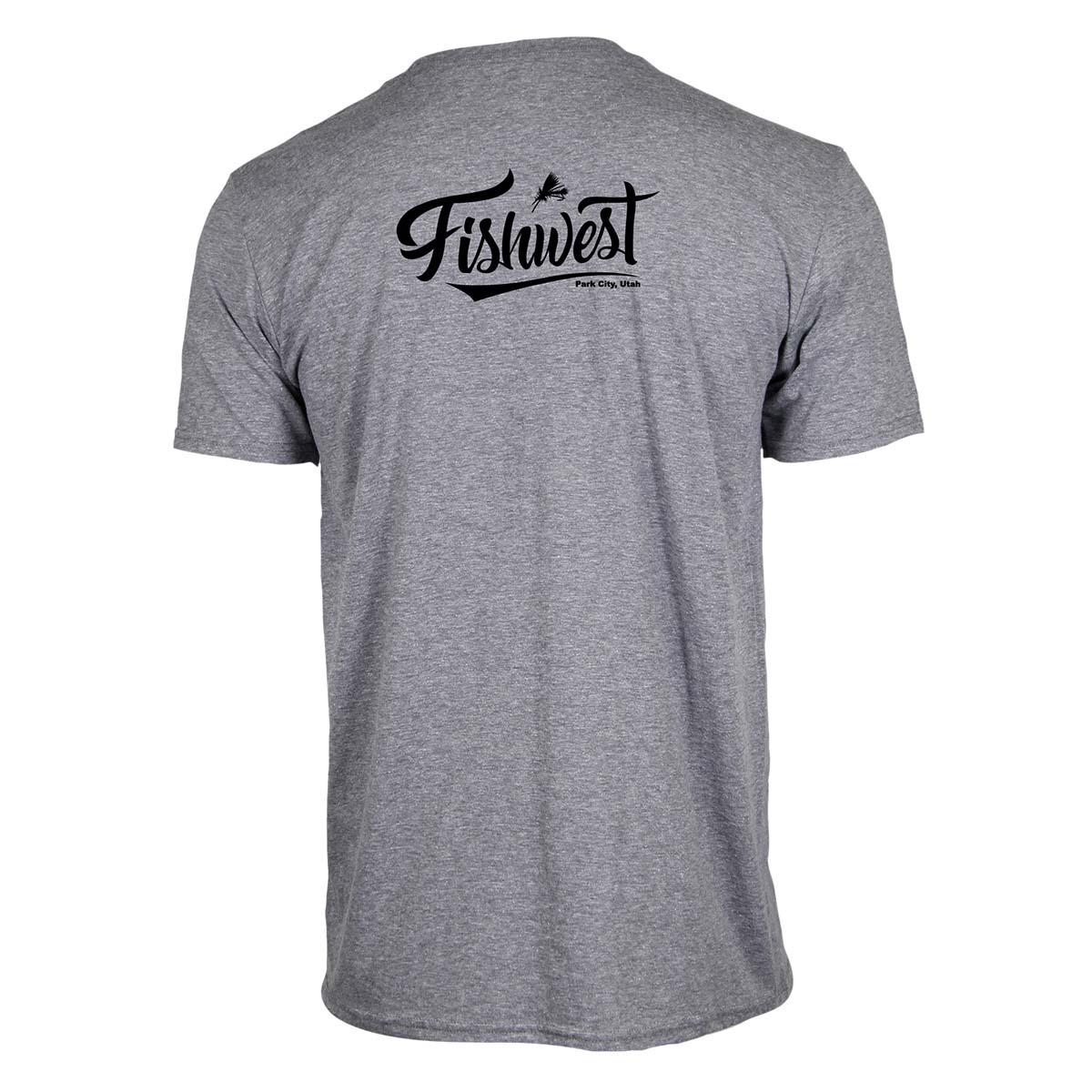 Fishwest Logo Vintage Sheer Short Sleeve TShirt Men's in Premium Heather